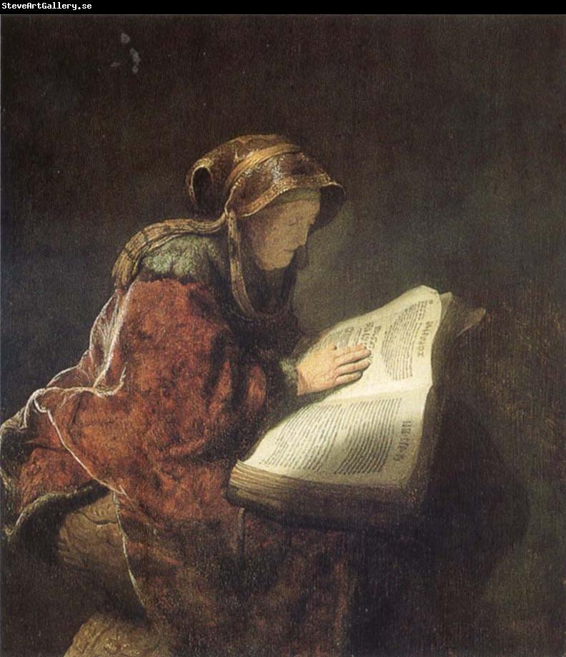 Rembrandt van rijn The Prophetess Anna